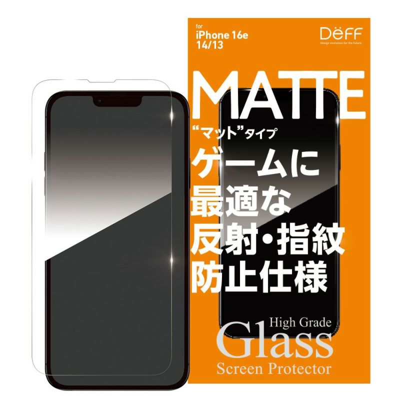 High Grade Glass Screen Protector for iPhone 16e マット